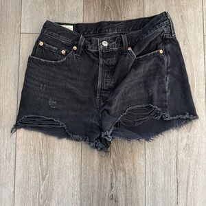 Levi’s black Jean shorts